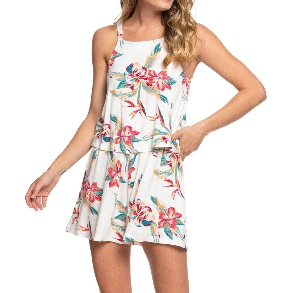 Roxy Floral Romper Tropic Call NWT